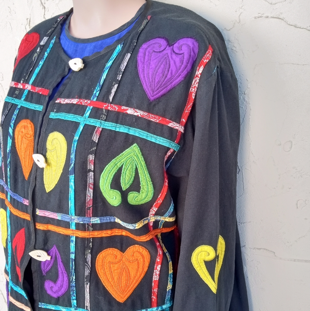 Vintage Patchwork Embroidered Jacket - image 5